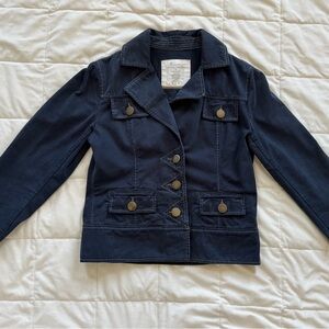 Maurices Dark Blue Blazer with Button Accents